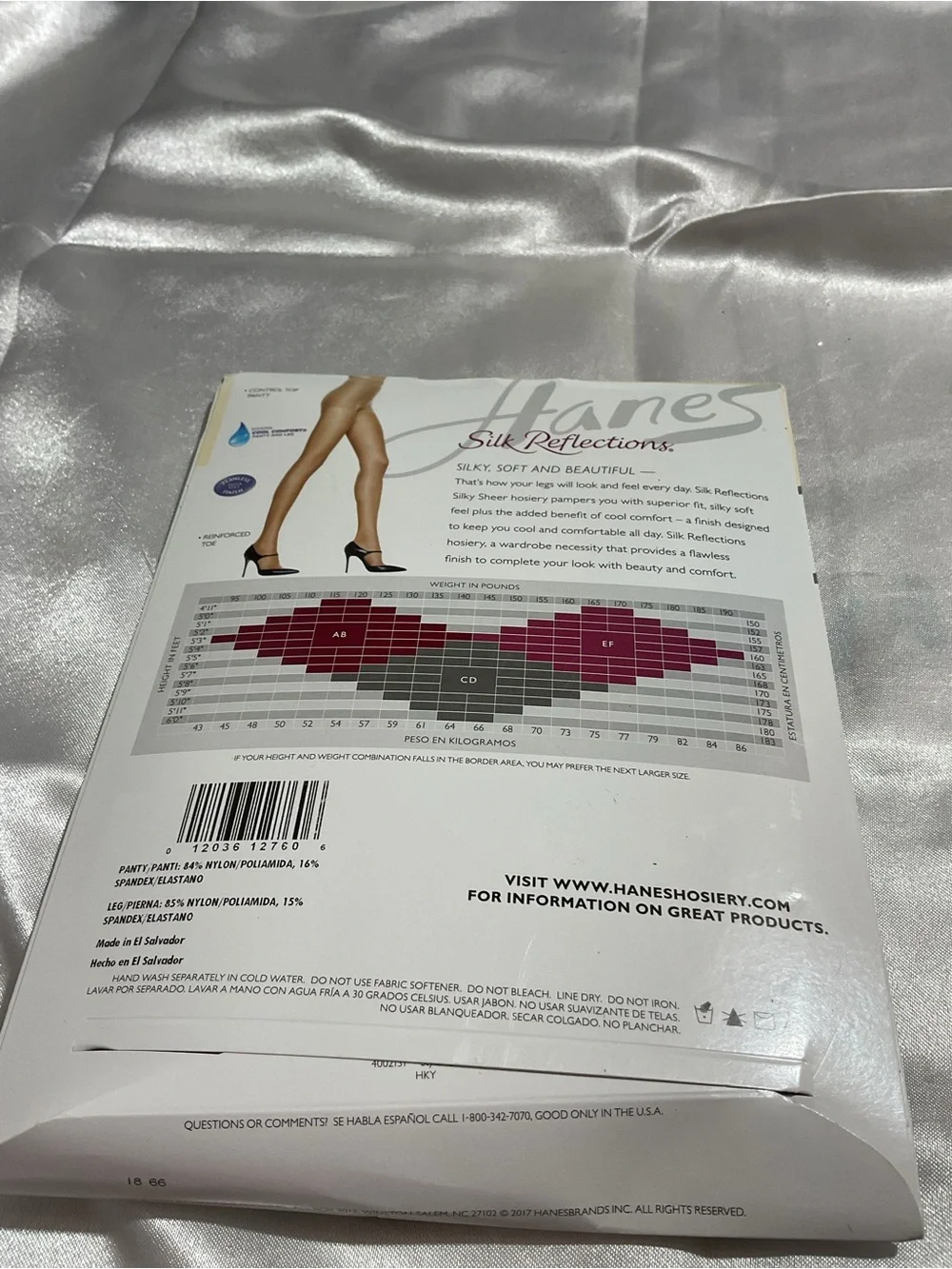 Hanes Silk Reflections Silky Sheer Pantyhose - Nude